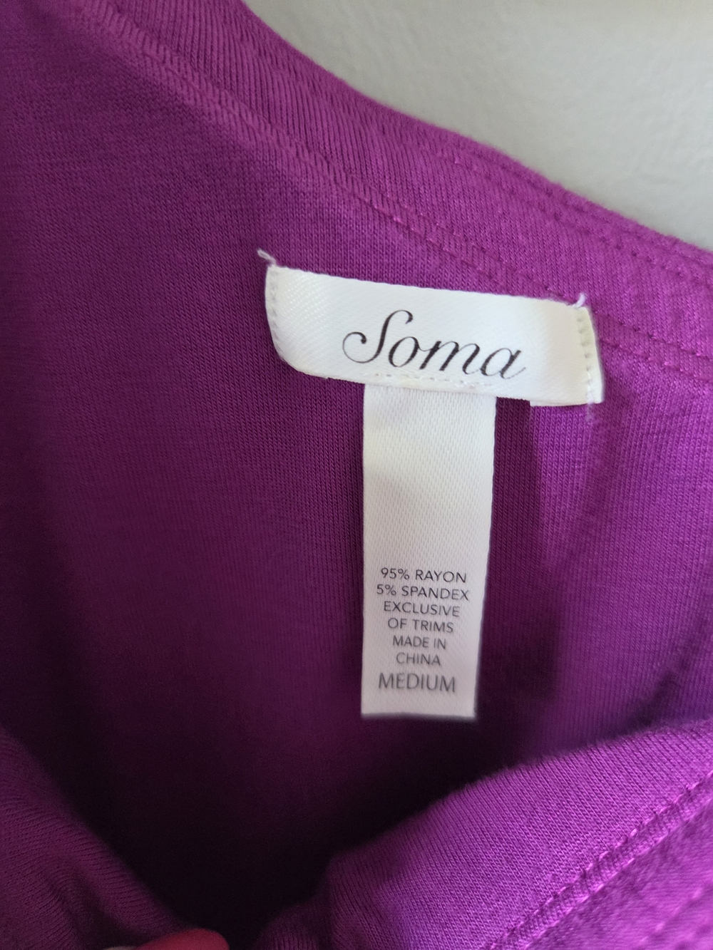 One-Shoulder Ruffle Top in Bright Magenta - Picture 3 of 5